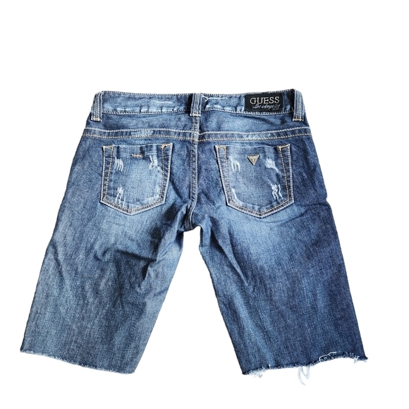 Guess Jeans Sz.28 daredevil shorts denim cutoffs boho western festival Normcore - Picture 6 of 8